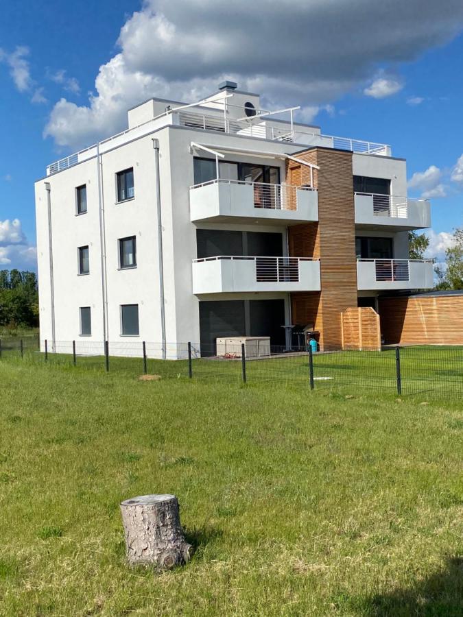 Modernes Apartment Am Hafen Mit Seeblick グロースレッシェン エクステリア 写真